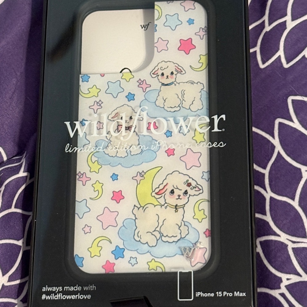 Wildflower iPhone 15 Pro Max Case - Lullaby Lambs